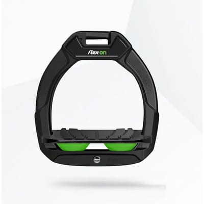 Veiligheidseisen voor ruiters, Ingezakt Grip Zwart/Zwart/Groen kind Flex-On Safe-On