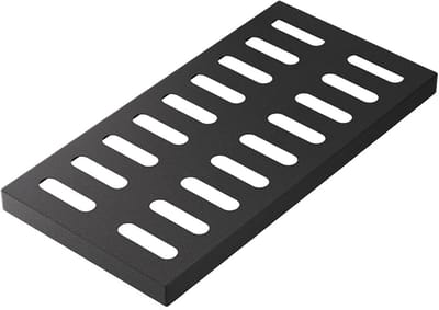 Gietijzeren Putdeksel - Afvoerdeksel - Oprit Drainage - Hoge Belasting - 25x50x3cm - Zwart