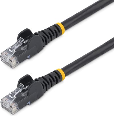 StarTech.com 10m Black Cat5e / Cat 5 Snagless Ethernet Patch Cable 10 m - patch cable - 10 m - black - Zwart - 10m