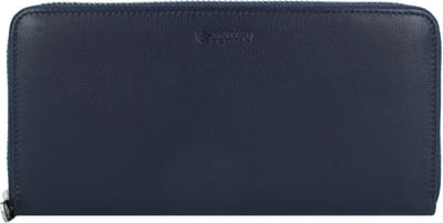 Esquire Viktoria Portemonnee RFID Leer 19 cm - Dames - Horizontaal - navy