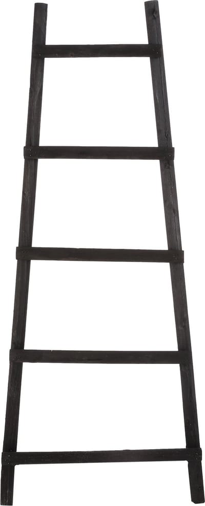 Decoration ladder black - l29xw49xh119cm