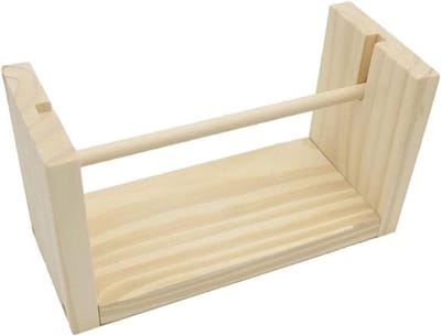 Houten Klossen - Draad Spoelen - Naaien Organiseren - Draaibaar Ontwerp - 28 x 13 x 5 cm - Natuurlijk Hout