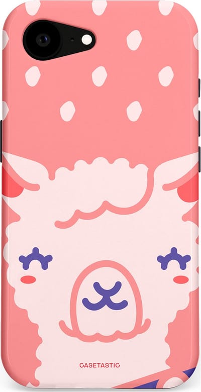 Casetastic Hoesje Geschikt voor Apple iPhone 16e Magsafe - Stijlvolle Beschermende Duo-layer Case - Lama beat