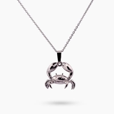 Pinchme Charms - Mr. Krabs bedel Charms - Echt zilver - Handgemaakt in Nederland - Luxe cadeauverpakking - Ketting Sieraden