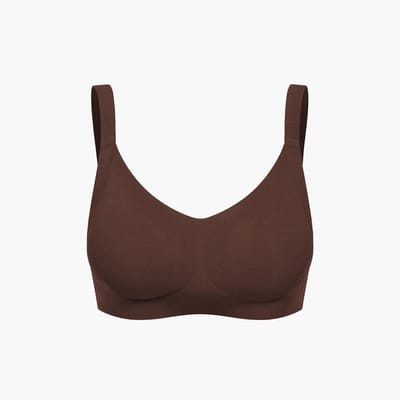cfab - Naadloze compacte push-up bh - Bruin - S - BH Zonder Beugel Voorgevormd - Ondergoed - Naadlos