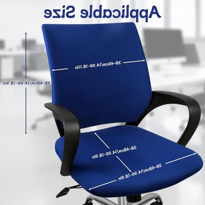 Wasbare en Elastische Stoelhoes voor Kantoorstoelen, Geschikt voor de Meeste Stoelen, 38-48cm (Rugleuning en Zitting) - Bescherming en Stijl voor Jouw Kantoorinterieur