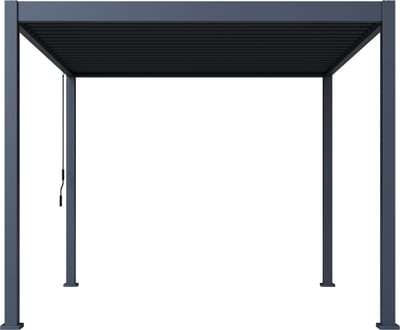 Orion ECO terrasoverkapping - 300x300cm - Antraciet - Aluminium / Metaal / Vrijstaande / Luxe overkapping - Tuinprieel / Carport / Veranda / Pergola