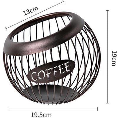 IJzeren Koffiecapsule Opbergmand Multifunctionele Café Pod Houder Snack Snoep Container Ruimtebesparende Koffieaccessoires
