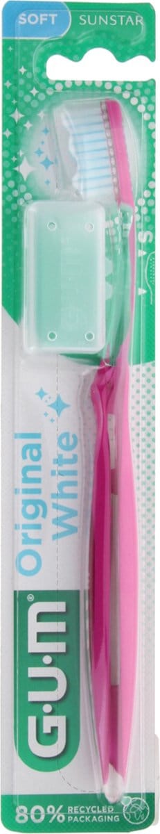 GUM Originele Witte Zachte Tandenborstel 561 (Kleur : Roos)