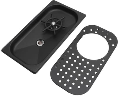 Dailygoods- Pitcher Hoogdrukreiniging - Schenkkan - Glazen Reiniger - Duurzaam Roestvrij Staal - Handenvrij Schoonmaken - Ideaal voor Bar en Koffiezaak - Glaswasser