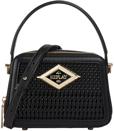 REPLAY handtas schoudertas Handbag Black zwart