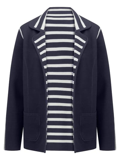 Keerbaar vest Van Peter Hahn blauw
