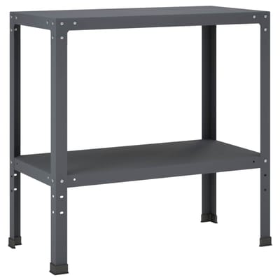 vidaXL - Planttafel - 100 - x - 40 - x - 80 - cm - Gepoedercoat - staal - Antraciet
