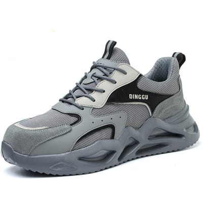 Lichtgewicht werkveiligheidsschoenen voor heren en dames, stalen neus, onverwoestbare, lekvrije veiligheidsschoenen, beschermende werksneakers 46