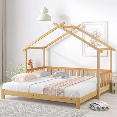 Uitbreidbaar Kinderbed van Massief Hout - Eenpersoons en Tweepersoons Opties 200 x 90 cm
