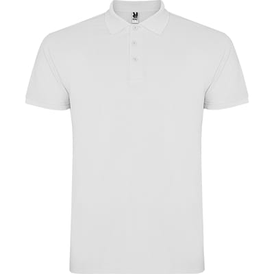 Roly Heren Ster Poloshirt (Wit)