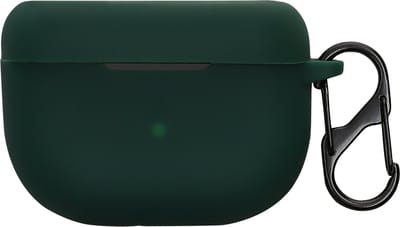 kwmobile cover voor oordopjes case - geschikt voor Jabra Elite 10 / E10 - Trendy beschermhoes draadloze oordopjes in donkergroen