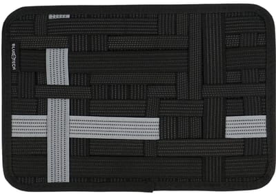 BlueTech BTE520 tech organiser 33 cm - Microvezel - Tabletvak & Elastische Opberging voor overige tech - Kabels en Accessoires - Elektronica opbergtas - Kabel organiser - Kabel organiser tas - tablet sleeve - tablet hoes