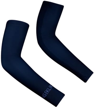 Ingeklikt - Donkerblauwe armwarmers met thermovoering - maat 3XL