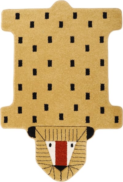 Nattiot - Lion Lottah Vloerkleed Voor Kinderkamer - Tapijt 150 x 100 cm