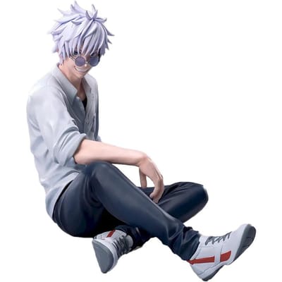 10cm Anime Figuur Noodle Stopper Satoru Gojo Actie Model Geto Suguru Figuur PVC Kerst Kind Cadeaus Volwassen Verzameling Model Poppen Speelgoed gray