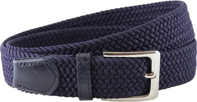 Houtkamp Gevlochten Riem - Elastische Comfort Stretch Belt - Unisex - Blauw - Lengte totaal 105 cm / Riemmaat 90