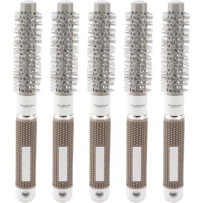 Brosses de Coiffure Professionnelles Résistantes aux Hautes Températures Fer Céramique Peigne Rond (19mm)