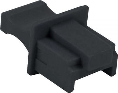 InLine Afsluitcover voor RJ45 poort / 100 stuks - zwart
