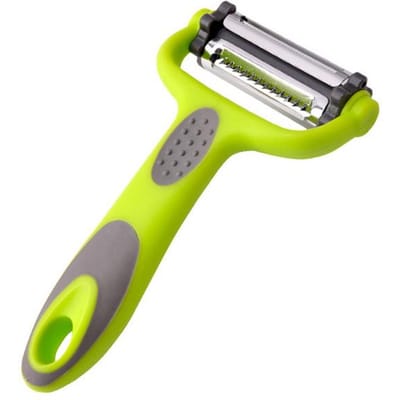 3-in-1 Roterende Schilmes Fruit Groenten Kool Raspers Salade Wortel Aardappel Snijder Keuken Multifunctionele Rasp Schilmes groen
