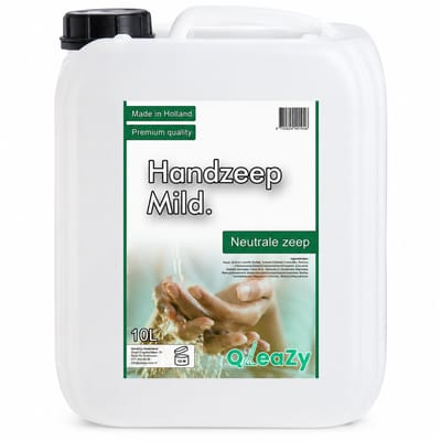 QleaZy - Neutrale handzeep 10 liter - 10L navulling voor dispensers