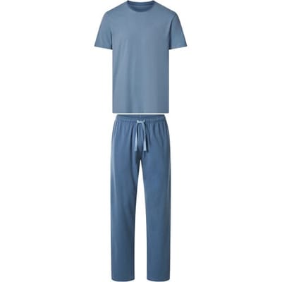 ESMARA MEN Heren pyjama (Blauw, S)