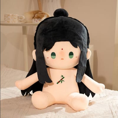 40cm Zelfreddingssysteem van schurkachtige schurken Pluche Pop Shen Qingqiu Cosplay Schattig Zacht Knuffeldier Kussen Voor Anime Fans beige