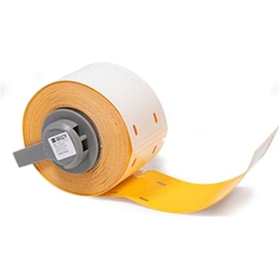 Brady M6-25x75-B7598-YL polyurethaan tags geel | 25 mm x 75 mm (origineel)