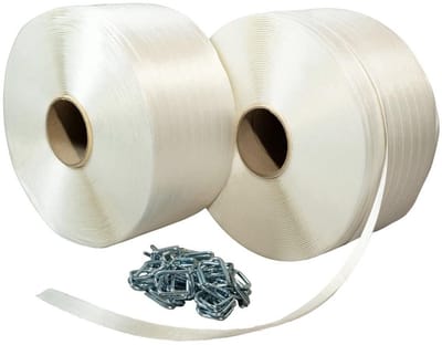 Omsnoeringsband Pakket - Textielband Rollen - Zendingen Beveiligen - Hoge Sterkte 450kg - 16 mm x 850 m - Niet Gespecificeerd