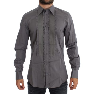Gefronste Detail Shirt Met Lange Mouwen
