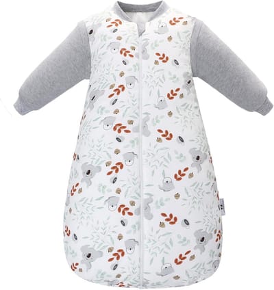 Warme Babyslaapzak Winter 3.5 TOG met Afneembare Mouwen - 100% Katoen voor Baby's 0-18 Maanden