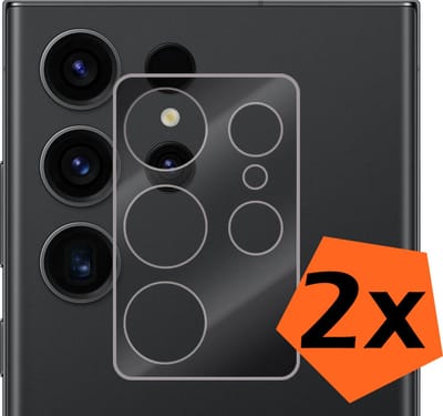 Camera Lens Protector - 2 Stuks - Geschikt voor Samsung Galaxy S23 Ultra - Camera Screenprotector - Gehard Glas - Beschermglas - Tempered Glass - Screen Protector