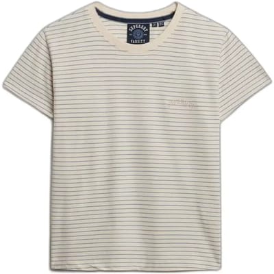 Superdry - Essential Logo Gestreept T-shirt Slanke Pasvorm - Dames - T-shirts