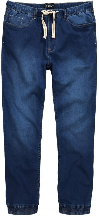 Men Plus - Heren - Superstretch instapjeans Straight Fit - Blauw denim - Maat 3XL