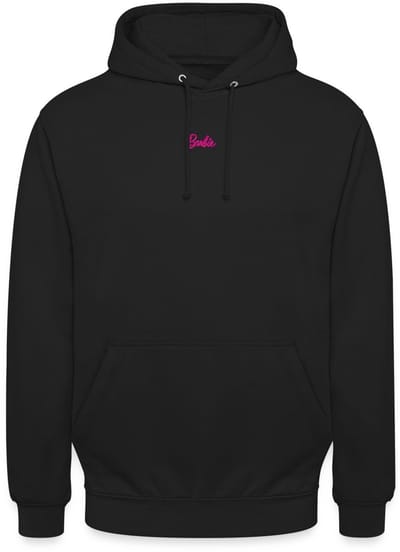 Barbie Logo Klein Borduurwerk Hoodie Unisex