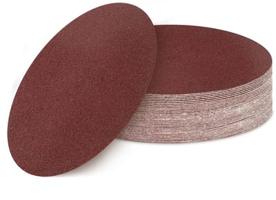 Schuurpapier 180mm Korrel 80 Klittenband 30 Stuks Schuurschijven 7 Inch Zonder Gaten
