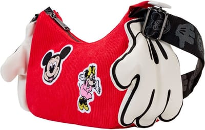 Loungefly Disney By Mickey&minnie 100-jarig Jubileum Mickey Hands Crossbody Rood