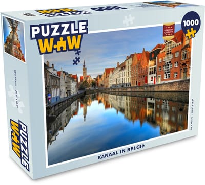 Puzzel Kanaal in België - Legpuzzel - Puzzel 1000 stukjes volwassenen