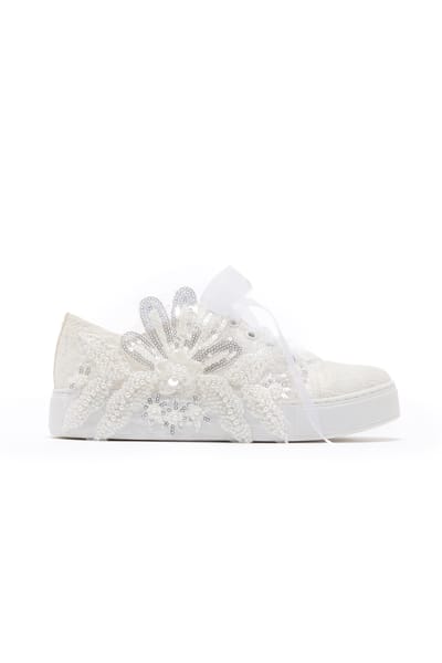 Lora Bruids Kant Sneaker