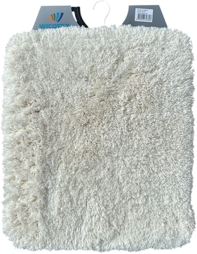 Wicotex - Bidetmat - WC mat - Toiletmat Bergen Beige - Badmat - Antislip onderkant - Afmeting 50x60cm - Fluffy zacht