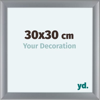 Your Decoration - Fotolijst 30x30 cm - MDF - Zilver Mat - Como
