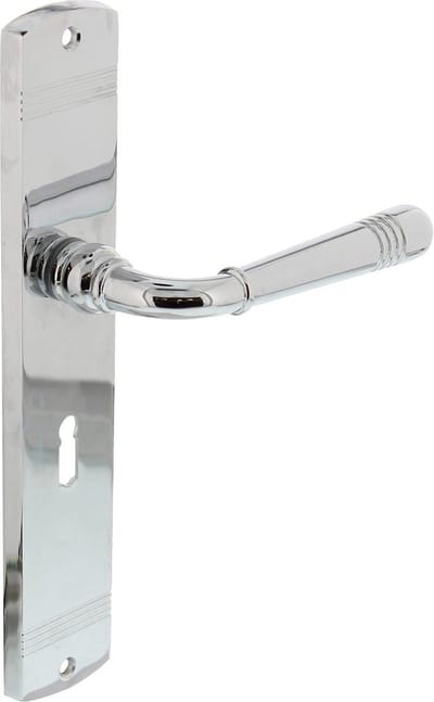 Intersteel Deurkruk Helena op schild sleutelgat 56 mm chroom