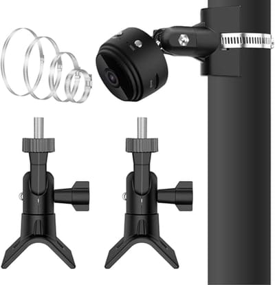Camerahouder voor buitencamera - 2 houders met instelringen - Geschikt voor binnen en buiten - 360° positionering