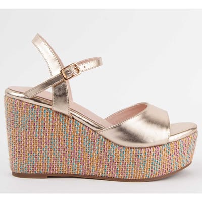 Montevita Sandalen Met Een Sleehak Salia12 Goud