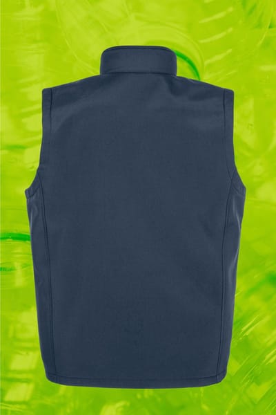 Result Men´s Recycled 2-Layer Printable Softshell Bodywarmer RT902 - Navy - XXL
